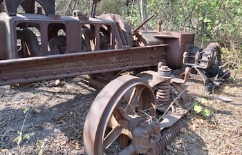Aquí se ve con mayor claridad lo que sería el camión usado en la Guerra del Chaco.
