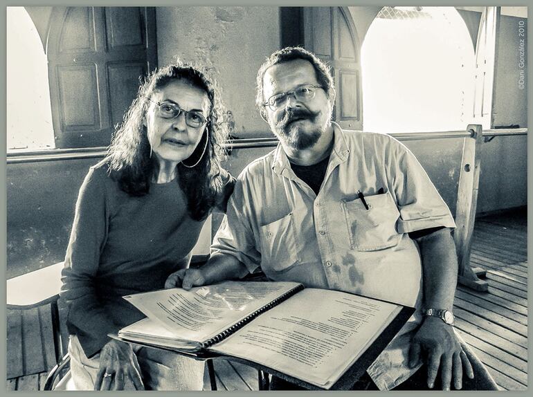 Líber Fernández y Julio Saldaña en una fotografía tomada por Dani González.