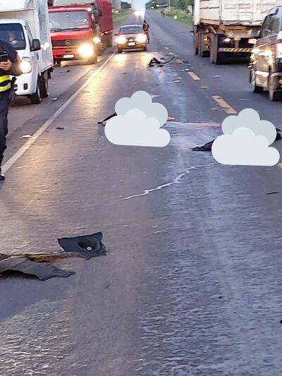 El cuerpo de la mujer quedó desmembrado.