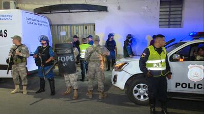 Dispositivo policial frente al buen pastor, 25 de octubre de 2022