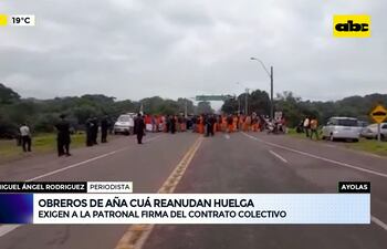 Video: Obreros de Aña Cuá reiniciaron huelga