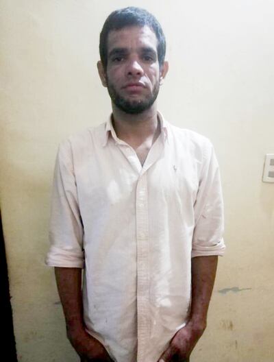 Jorge Daniel Bogarín Gómez, detenido. Es el hombre a quien se ve en el video filmado en Juan León Mallorquín donde se lo ve forzando a Lorena Torres a entrar a una camioneta.