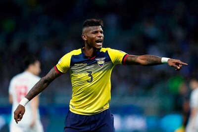 Robert Arboleda, zaguero de la selección de Ecuador y del club Sao Paulo.