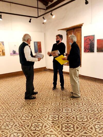 En la Casa Castelví, los integrantes del jurado evaluaron las obras de esta edición.