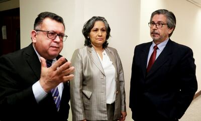 Aniceto Amarilla, Miryan Meza e Isidro González, miembros de la Cámara de Apelaciones de Ciudad del Este, enjuiciados.