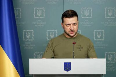 Volodimir Zelensky, presidente de Ucrania.