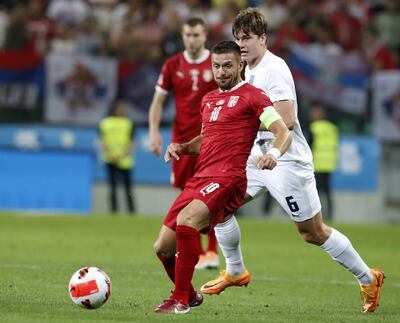 Serbia y Eslovenia empataron a dos goles