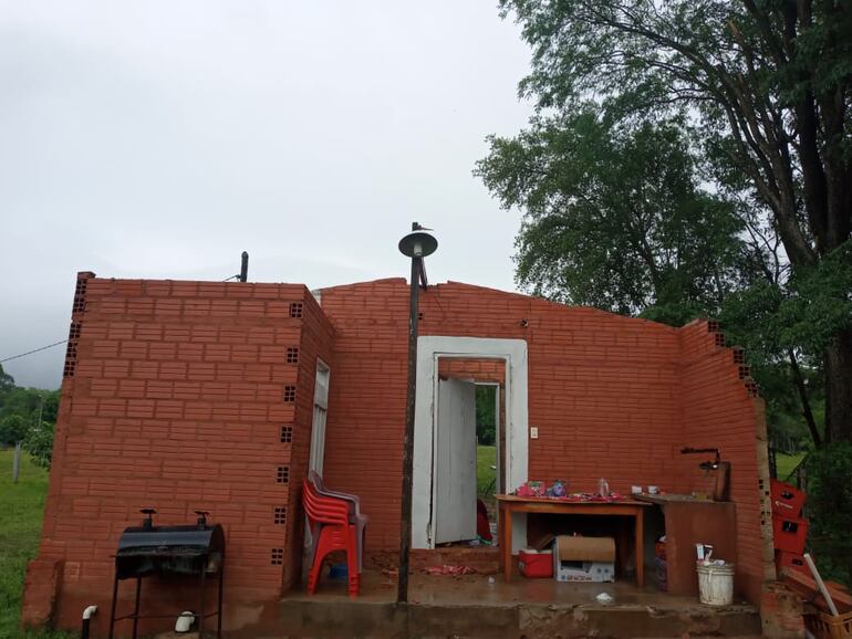 Daños causados por el temporal en Caaguazú.