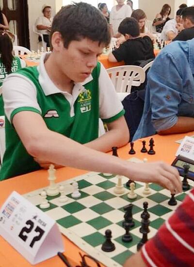 Ángel Montiel, 16 años, inclinó el match a favor del equipo paraguayo en el match test.