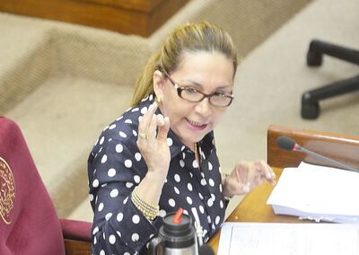 Zulma Gómez, senadora liberal.