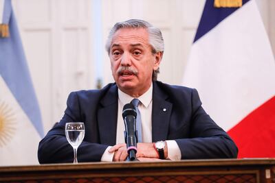 Presidente de Argentina Alberto Fernandez