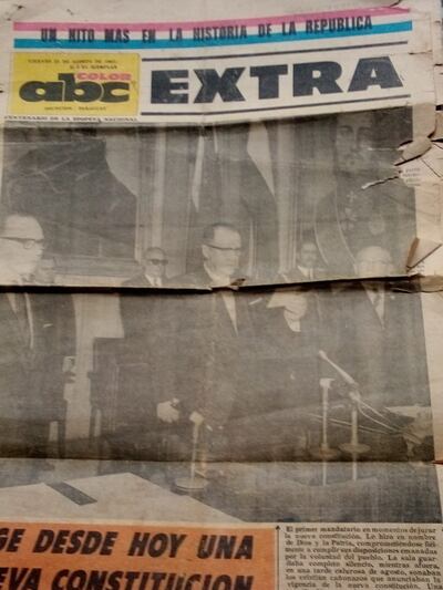 Don Roberto Sedy conserva un ejemplar de una edición extra de este diario, de hace 54 años.