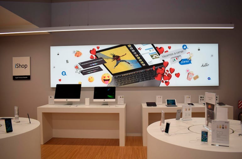 La tienda iShop cuenta con el sello del Apple Premium Reseller.