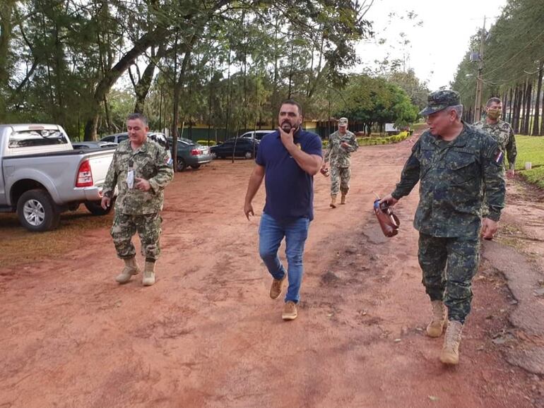 Instalaciones de las Fuerzas Armadas de Curuguaty, que se convertiría en albergue.