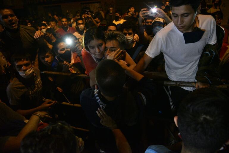 Manifestación frente a la ANR.