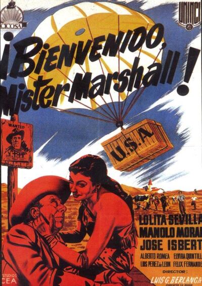 Afiche de la película “¡Bienvenido, Mister Marshall!”, que desde hoy se podrá ver en el ciclo de clásicos del cine español.