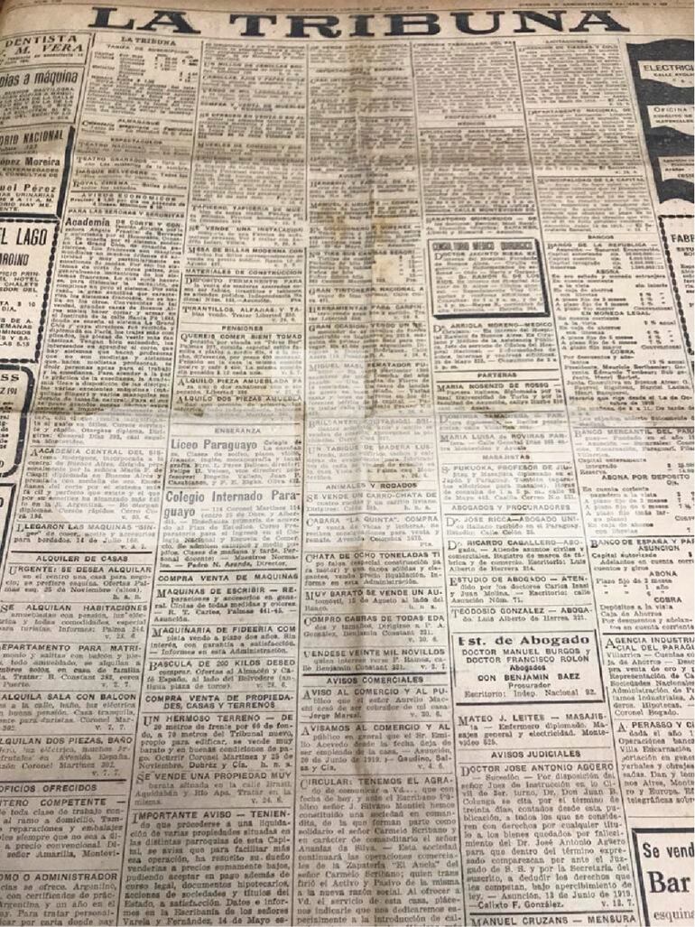 La Tribuna y el superclásico de 1919 cuando la gripe española azotaba al país.