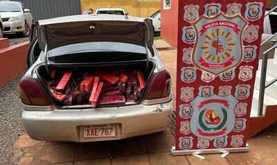 La droga que tenía destino el Brasil fue hallada en el portabultos del vehículo conducido por el joven.