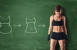 transformación del cuerpo de una mujer