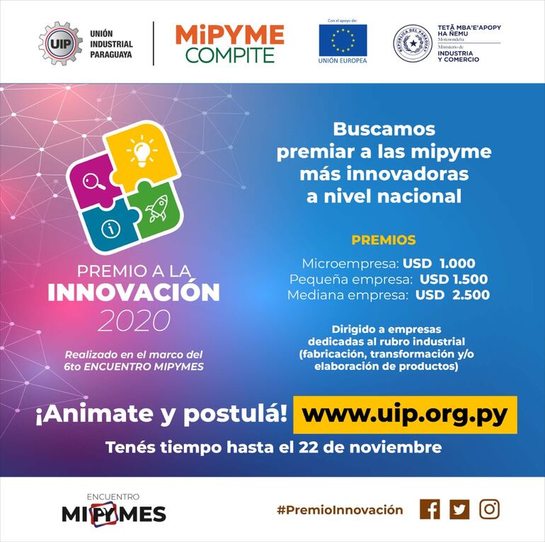 Flyer promocional de la competencia.