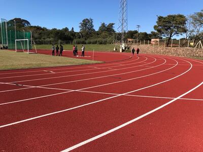 La pista de atletismo del Centro de Alto Rendimiento del Sur, en la ciudad de Encarnación.