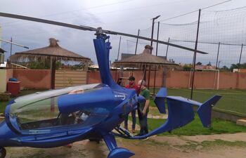 La aeronave que realizó el aterrizaje en plena calle de un asentamiento franqueño apeligrando a terceros.