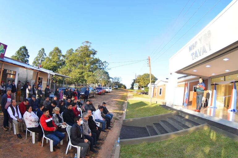 Local para bloque de urgencia de USF de Tavai, el dia de su inauguración.