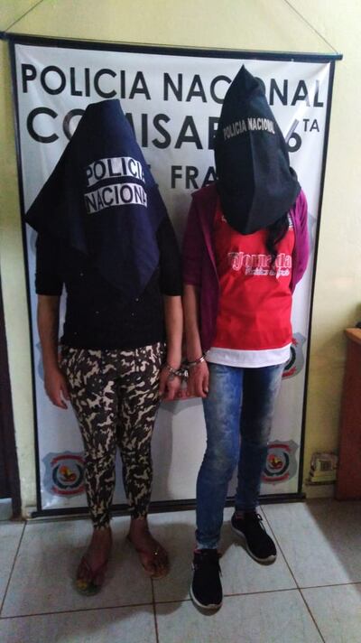 Las detenidas quedaron a disposición del Ministerio Público.