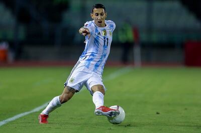 Ángel Fabián di María, 33 años, lo más regular que tiene por ahora la selección argentina.