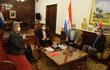 El vicepresidente de la República, Hugo Velázquez (centro) en el encuentro con los directivos de la Unión Industrial Paraguaya (UIP).