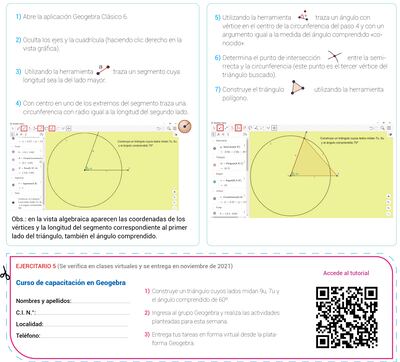 Construcción de triángulos con Geogebra