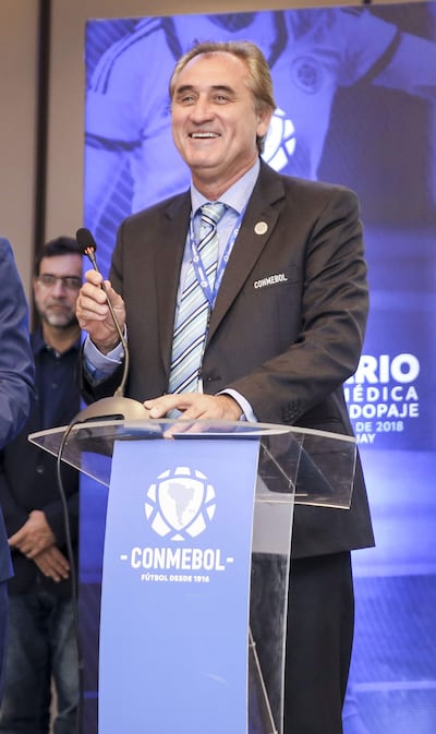 Dr. Osvaldo Pangrazio, jefe del departamento médico de la Conmebol