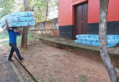 La Liga Roquegonzaleña de Fútbol fue acondicionada y ahora se convirtió en un albergue para los casos positivos de covid-19.