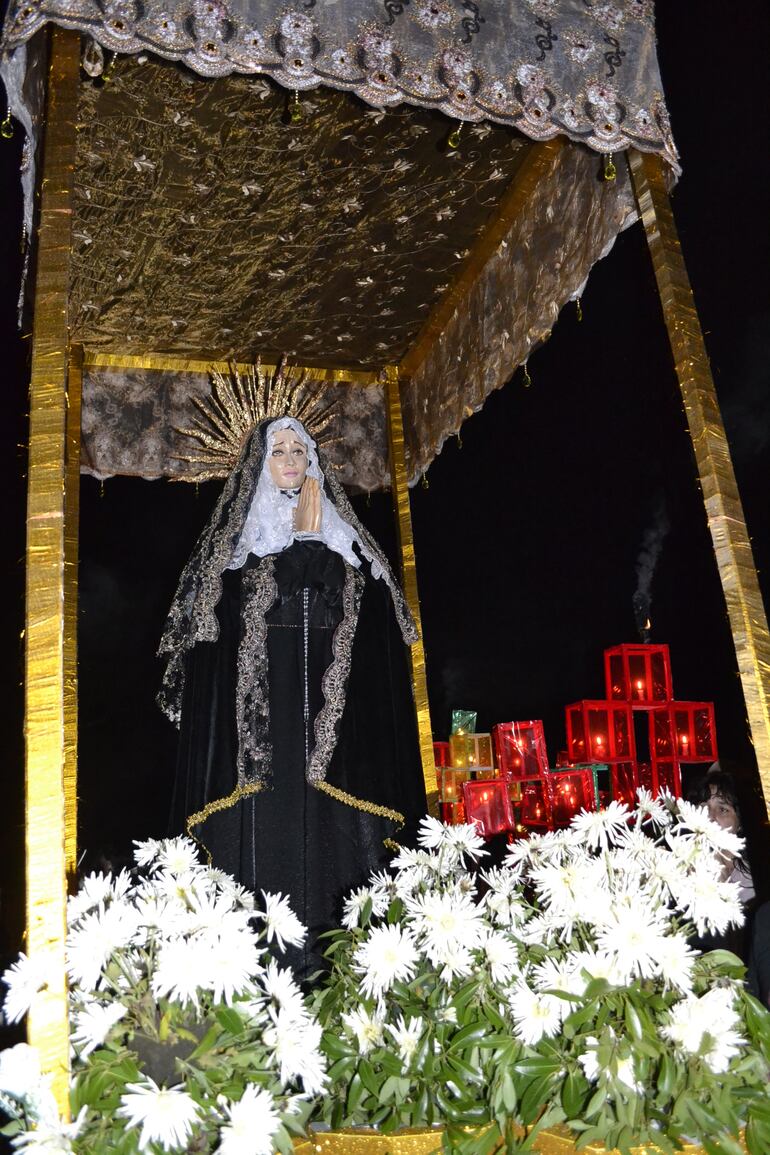 Virgen laDolorosa de Tañarandy, distrito de San Ignacio, Misiones.