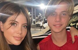 Mamá orgullosa. Wanda Nara posando feliz con su hijo Valentino López.
