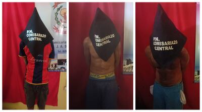 La Policía Nacional detuvo a tres personas sindicadas de haber hurtado objetos de una vivienda.