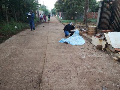 El cuerpo sin vida de Samuel Villalba Alegre fue encontrado en un camino vecinal de Presidente Franco.