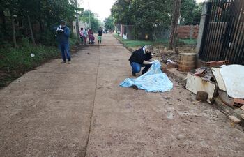 El cuerpo sin vida de Samuel Villalba Alegre fue encontrado en un camino vecinal de Presidente Franco.