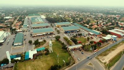 Vista aérea del primer mercado privado denominado Abasto Norte. El emprendimiento se inauguró en el año 2012.