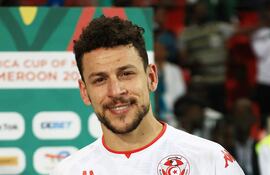 Youssef Msakni marcó el gol de Túnez ante Nigeria y fue elegido la figura del partido.