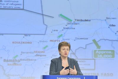 Kristalina Georgieva, directora del FMI. (archivo)