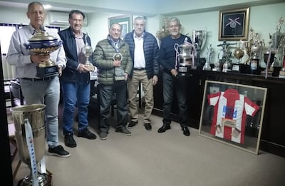 Miguel Martínez, Juan Carlos Tabarelli, Eladio Báez, Rolando Alarcón y Luis Alberto González.