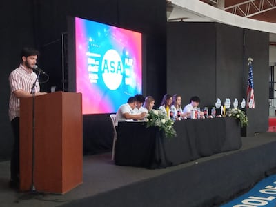 Momento del sorteo realizado para el Intercolegial ASA Banco Atlas Coca-Cola Meta Sports 2023.