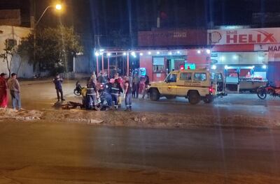 El accidente se produjo en los últimos minutos del domingo 31 sobre Artigas y Brasilia, en Asunción.