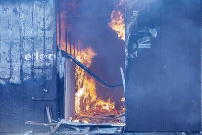 Incendio en la capital italiana, Roma.