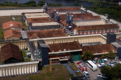 Cárcel de Puraquequara, Brasil. Hoy, unos 30 presos escaparon de una prisión de Recife. (archivo)