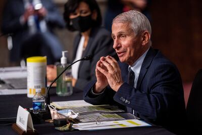 Anthony Fauci, declarando ante el Senado estadounidense.