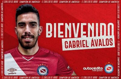 Gabriel Ávalos, en Argentinos Juniors