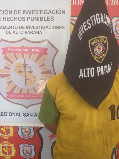 Julio César Acosta Samaniego, detenido.