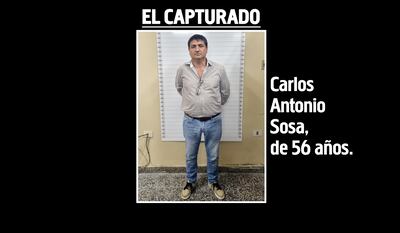 Carlos Antonio Sosa, supuesto estafador detenido por la Policía.
